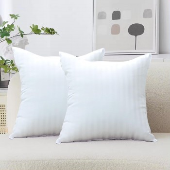 Sale Active 22x22 Inch Premium White Cushion - Soft Conjugated Fiber Pillow for Sofa, Bed & Office
